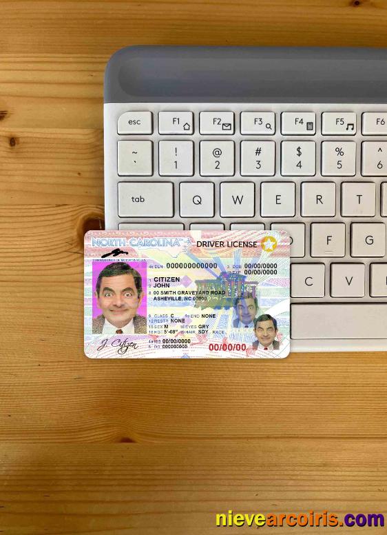 USA North Carolina driving license photolook